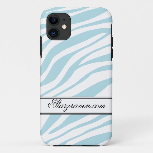 11 Blue Zebra Imprimer iPhone 5 Coque personnalisé (Dos)