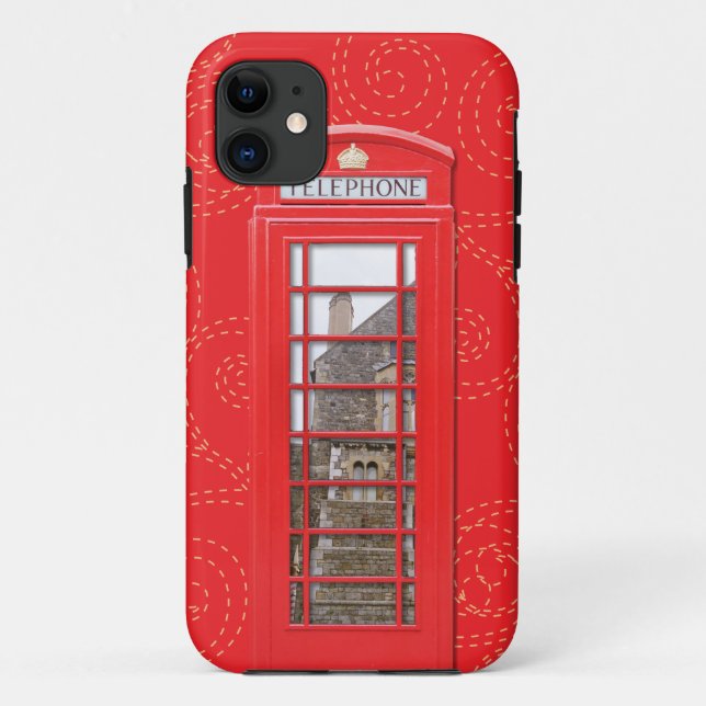 11 British Red Phone Box iPhone Galaxy Razr Coque (Dos)