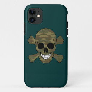 11 Camouflage Crâne et Crossbones iPhone 5 Coque
