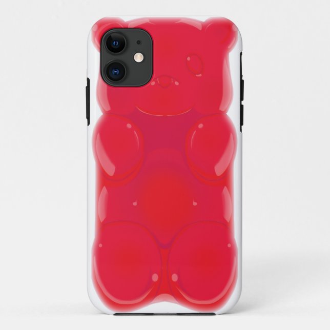 11 CERISE gommeuse de coque iphone d'ours (Dos)