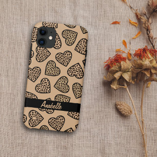11 Cheetah imprimer les coeurs iPhone 5 Coque