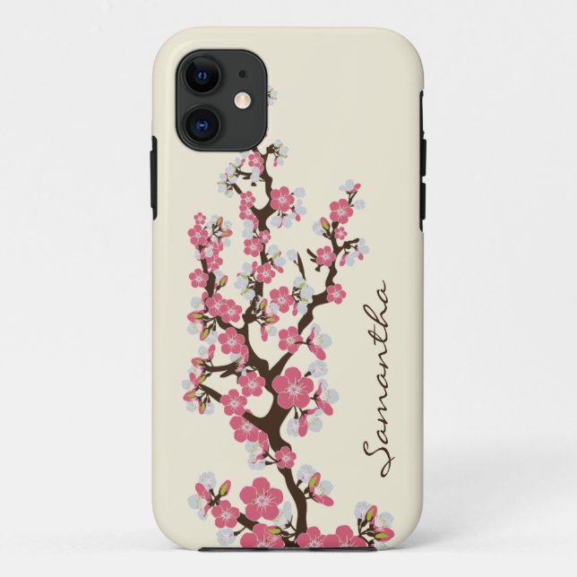 11 Cherry Blossoms iPhone 5 Coque-Mate Coque (rose) (Dos)