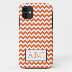 11 Chevron Orange & White iPhone 5 Coque