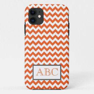 11 Chevron Orange & White iPhone 5 Coque