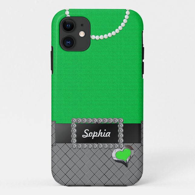 11 Chic Robe verte iPhone 5/5s Coque (Dos)