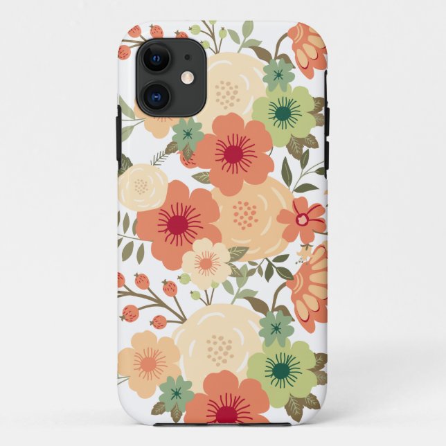 11 Coque Fleur Botanique iPhone 5/5S (Dos)
