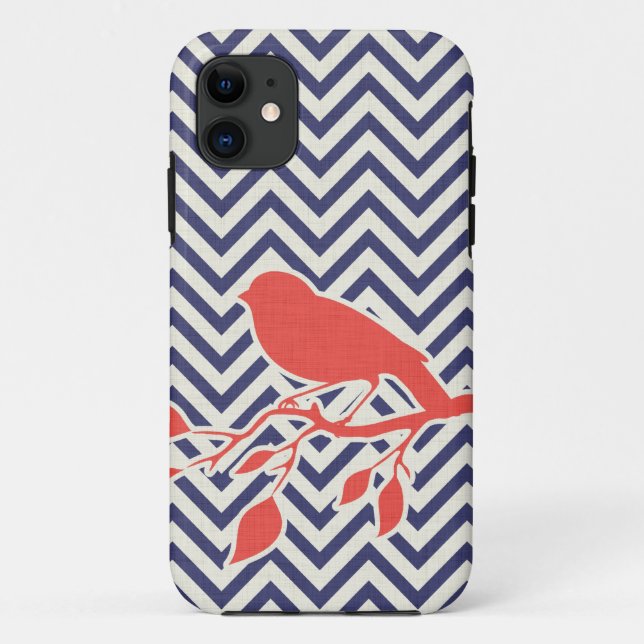 11 coque iphone Bird & Chevron (Dos)