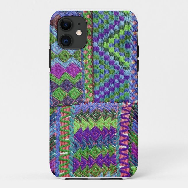 11 Coque iphone coloré de tissu (Dos)