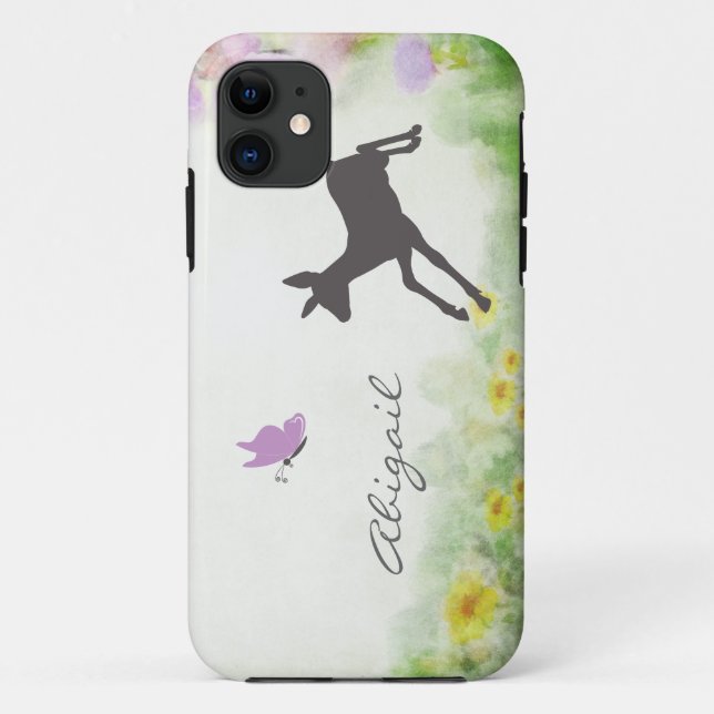 11 Coque iphone de cerfs-volants et de papillons pers (Dos)