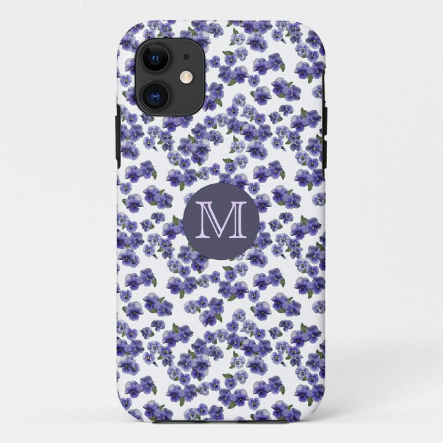 11 Coque iphone de monogramme de pensée (Dos)