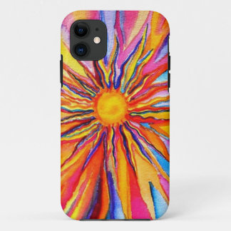 11 Coque iphone de Sun de couleur d'eau