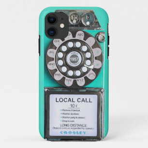 11 coque iphone de téléphone vintage vert