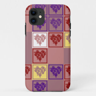 11 Coque iphone du coeur Rose rétro