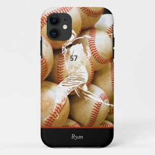 11 coque iphone du joueur de baseball personnalisé