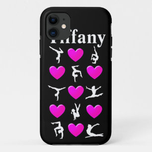 11 Coque iphone GYMNAST PERSONNALISÉ AU COEUR ROSE