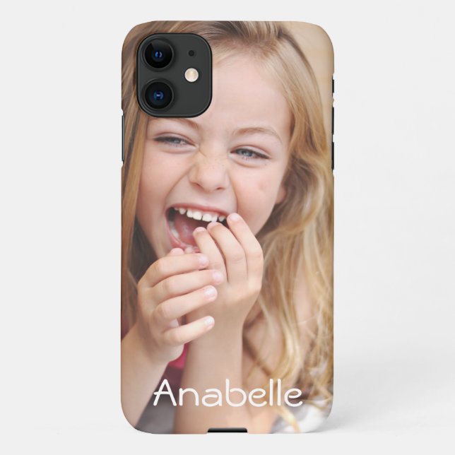 11 coque iphone pour 11,12,13,14 avec photo et nom (Dos)