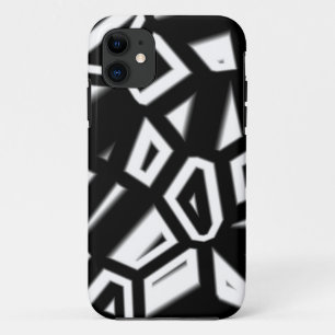 11 Coque motif abstrait noir et blanc pour iPhone 5