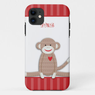 11 Coque Sock Monkey Monogramme iPhone 5