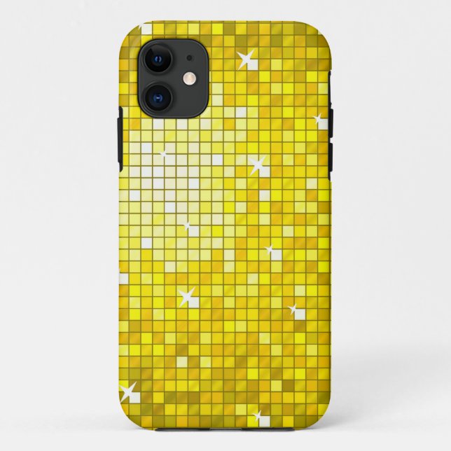 11 Disco Carreaux Jaune iPhone 5 coque (Dos)