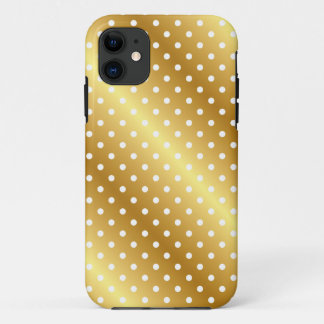 11 Élégant coque iphone Gold Polkadot