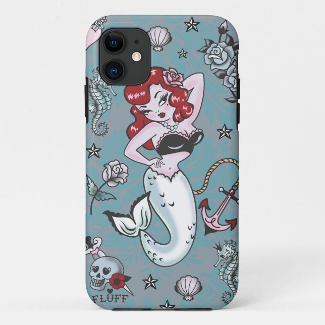 11 Fluff Molly Mermaid Iphone 5 coque (Dos)