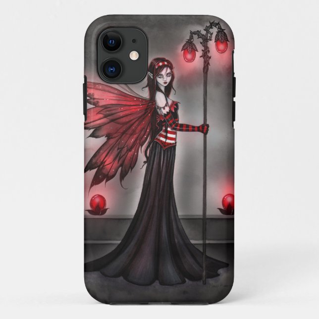 11 Gothique Ruby Fairy Imaginaire Art coque iphone (Dos)