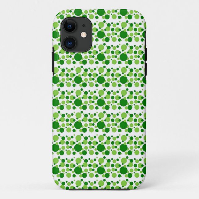 11 Green Polka Dot iPhone 5 Coque (Dos)