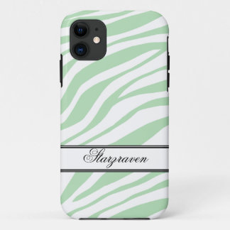 11 Green Zebra Imprimer iPhone 5 Coque personnalisé