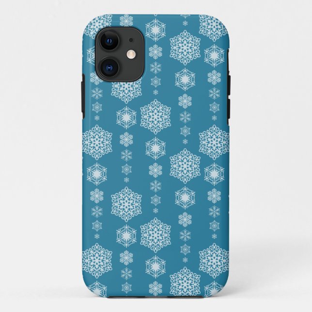 11 Hiver Delight Blue iPhone 5/5S Coque (Dos)