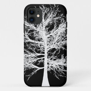 11 iPhone 5 à peine Coque blanc sur noir