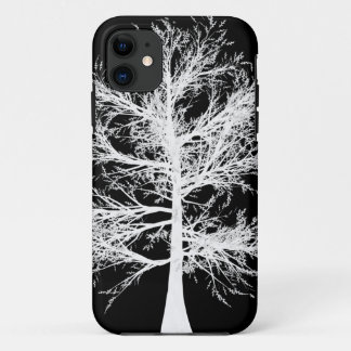 11 iPhone 5 à peine Coque blanc sur noir