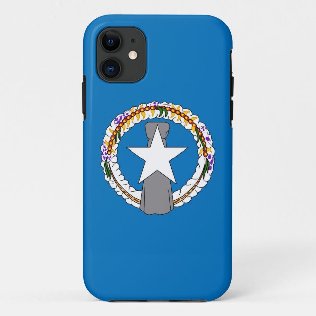 11 IPhone 5 Coque avec drapeau de l'île Mariana du No (Dos)