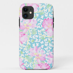 11 iPhone 5 Coque-Mate Coque rose roses et papillons