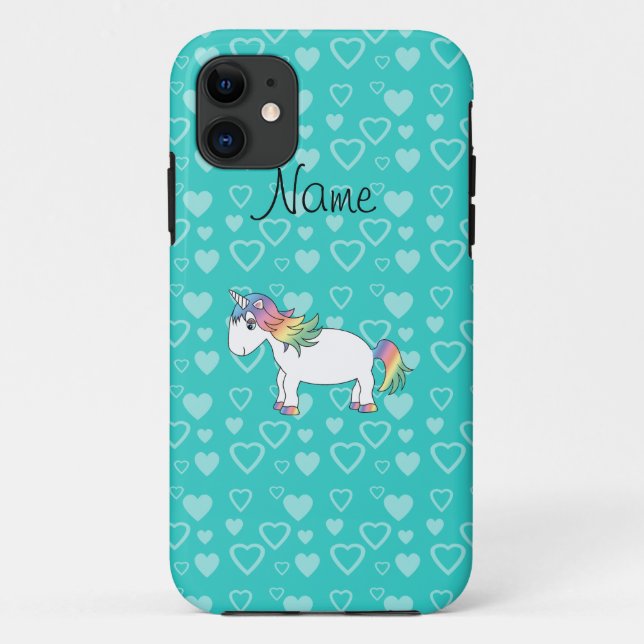 11 Iphone Rainbow unicorn 5 coque (Dos)