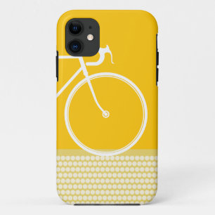 11 jaune Abstrait vélo iPhone 5 Coque