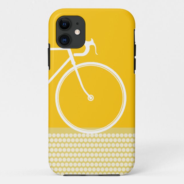 11 jaune Abstrait vélo iPhone 5 Coque (Dos)