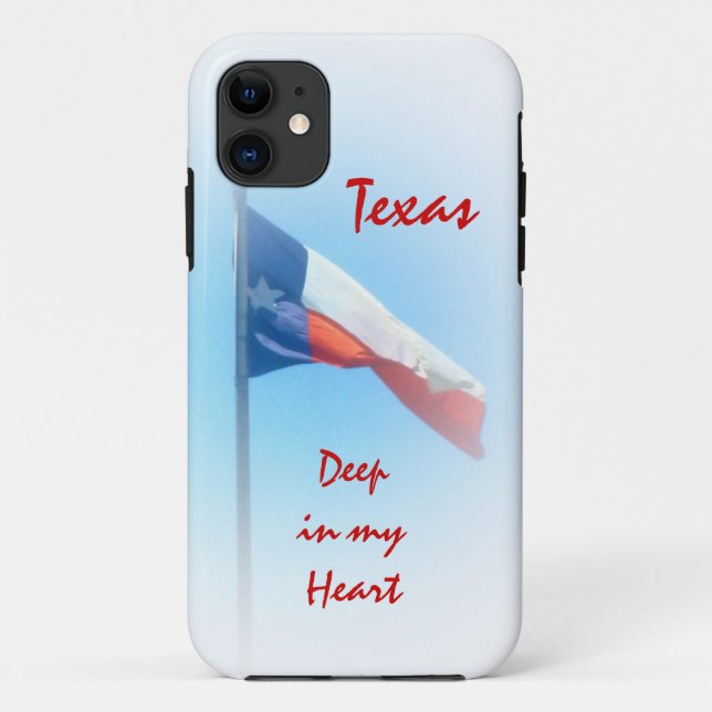 11 Le Texas dans mon coque iphone de coeur (Dos)