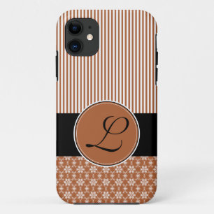 11 Modèle de coque iPhone 5 Barely There marron à mot