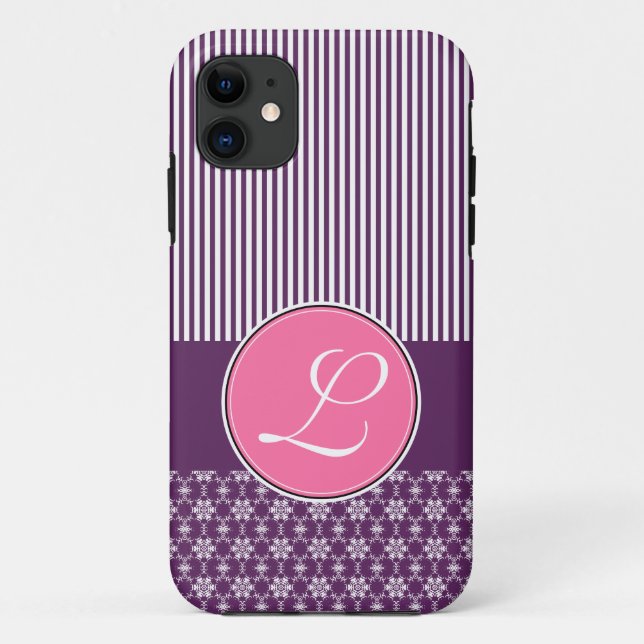 11 Modèle de coque iPhone 5 Barely There motif violet (Dos)