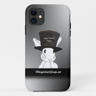 11 Nom du lapin blanc Top Hat iPhone 5 Coque