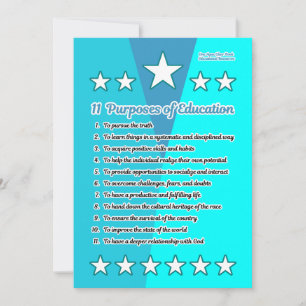 11 Objet de l'éducation