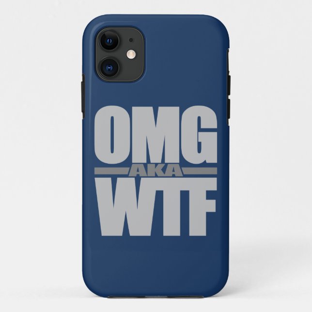 11 OMG aka WTF coque iphone personnalisé (Dos)