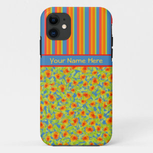 11 Orange Marigolds, Stripes iPhone 5/5 s Coque