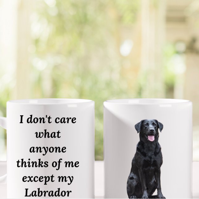 11 oz Black Labrador Retriever Funny Gift Mug (Créateur téléchargé)