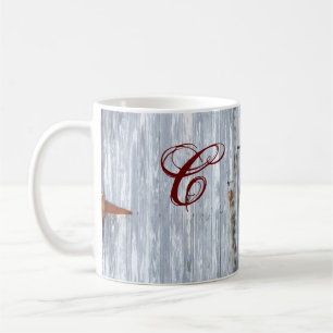  11 Oz. Café Mug blanc Laver bois Grange porte com