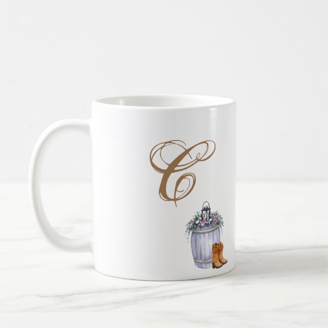  11 Oz. Mariage campagnard D'Été De La Mug De Café (Gauche)
