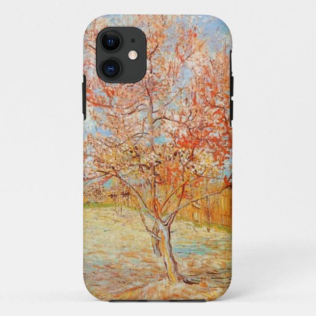 11 Pêcher rose de Van Gogh dans le coque iphone de (Dos)