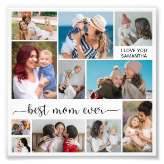 11 Photo Collage Meilleure maman Jamais Photo Élar