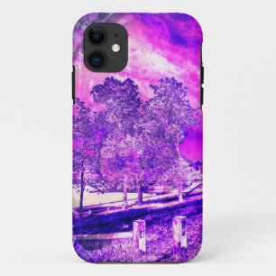 11 Pink And Purple Rural Scène iPhone 5 Coque