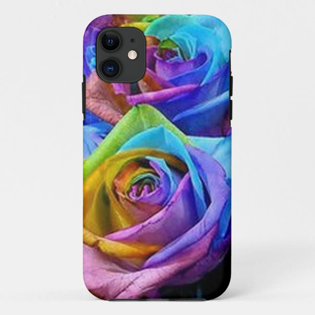11 Rainbow Rose iPhone 5 coque (Dos)